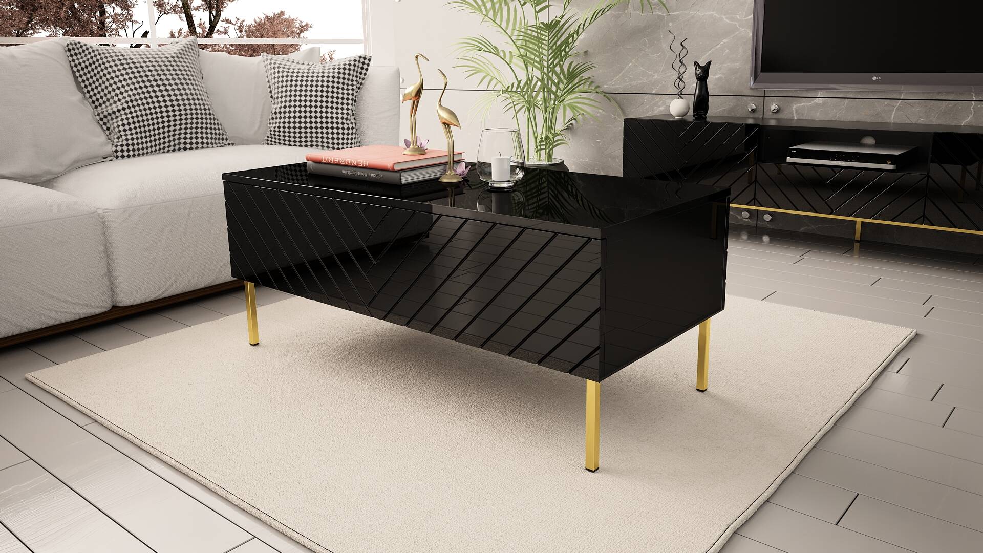 Kolekcja Flame - stwórz przestrzeń z mocnym akcentem w stylu glamour. 