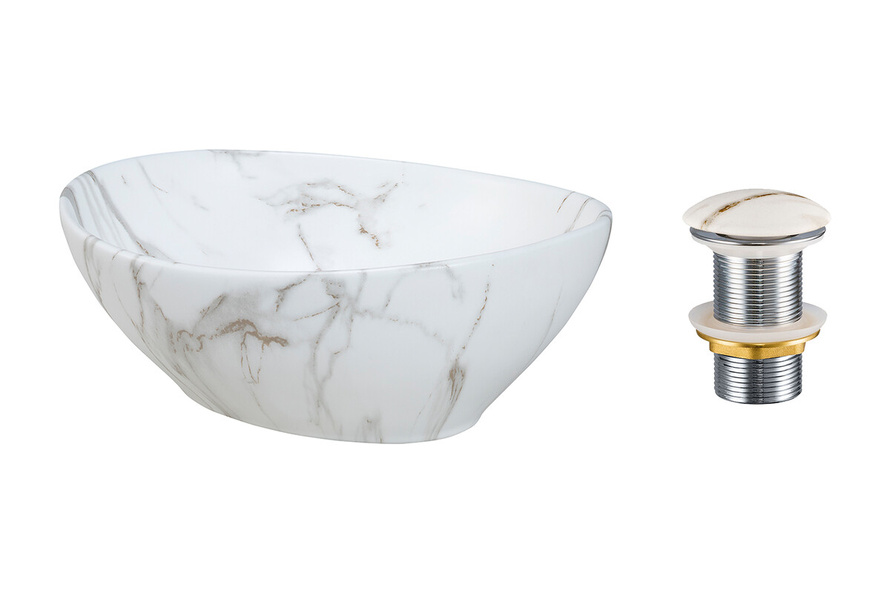 Korek do umywalki PATI-MW3 Biały Mat