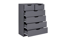 Komoda Silenzia 2S4S szara grafitowa