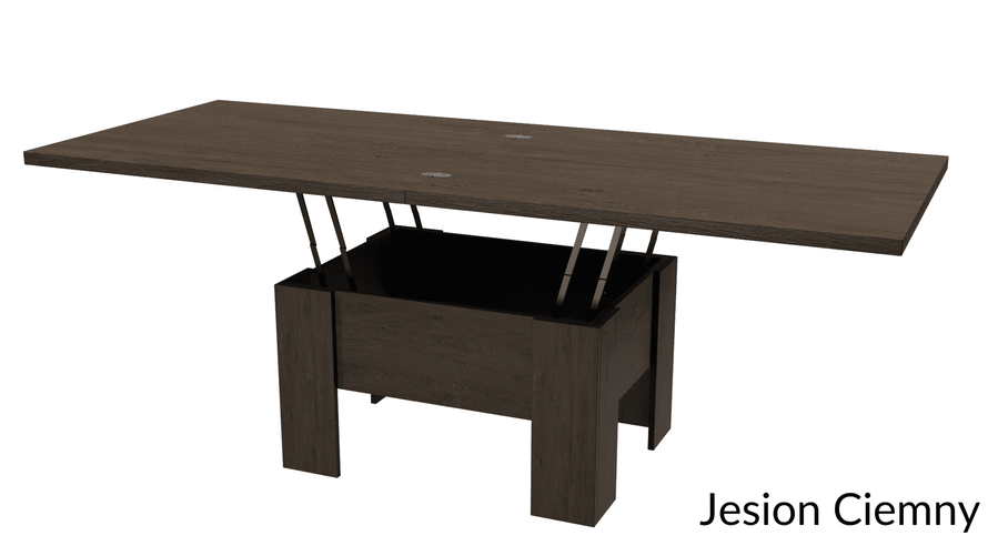 ERYK - Ławostół Ława Rozkładana Stolik Kawowy Jesion Ciemny