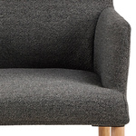 Actona Krzesło do Jadalni z Podłokietnikiem Zoe Antracyt