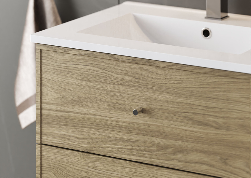 MARCO-02 Szafka Pod Umywalkę 2S 60 cm Dąb Olejowany