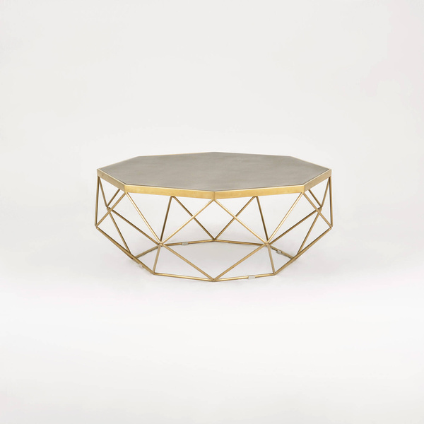 Glamour GL1714 Stolik kawowy złoty ze stali