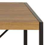 Actona Biurko Prostokątne Bahamas Dąb Olejowany Czarny Mat