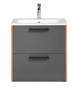 Madera Grey 820 - Szafka z umywalką 60 cm