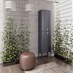 Oristo Szafka Z NÓŻKAMI wysoka boczna 47 cm 2D LOUIS granatowa mat