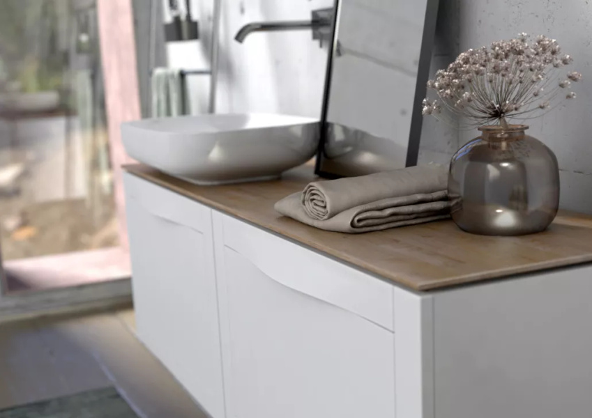 Oristo SKAGEN Szafka podumywalkowa 50 cm biały mat