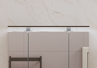 ALA - Lampa LED Nad Szafkę 80 cm Czarny IP44 230V