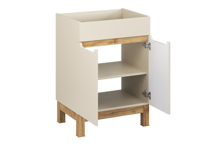 Zestaw Szafka z Umywalką i Blatem 60 cm Bali Cashmere