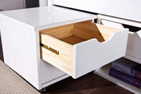 Łóżko TILL 90x200 drewniane białe