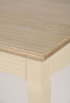 Pesaro 026 Stół 160 x 80 zdobiony prowansalski kremowy beżowy przecierany blat drewno/mdf