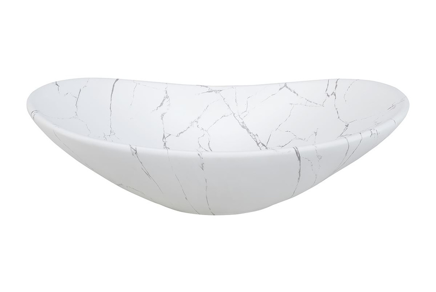 Zestaw Szafka z Blatem i Umywalka Nablatowa 100 cm Ovalia Cremona