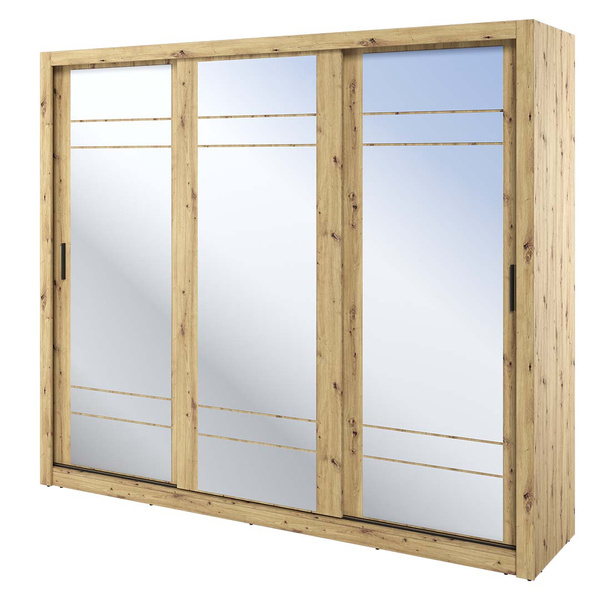 ARTI AR-02 - Szafa Przesuwna 3-drzwiowa Dąb Artisan