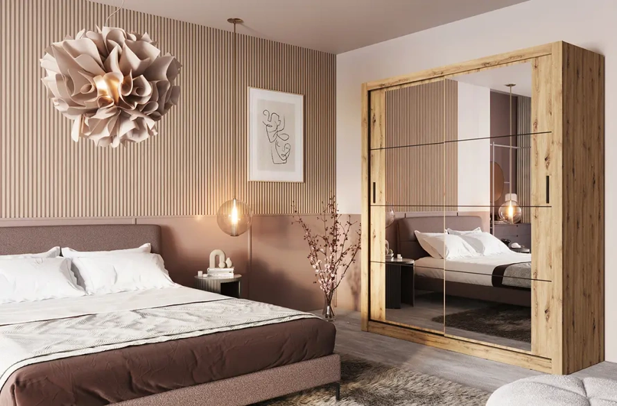 ARTI AR-03 - Szafa Przesuwna 2-drzwiowa Dąb Artisan