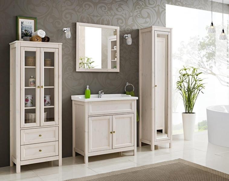 Lustro w drewnianej ramie Royal