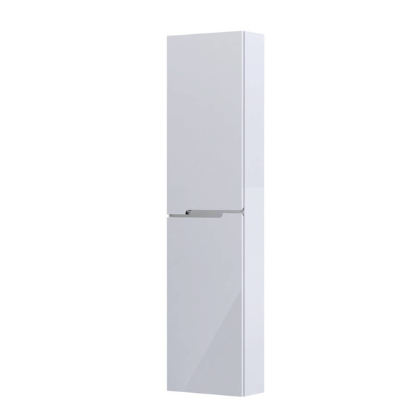 Oristo Słupek Wysoki 40 cm SILVER UNI Biały Połysk Listwa Chrom Połysk
