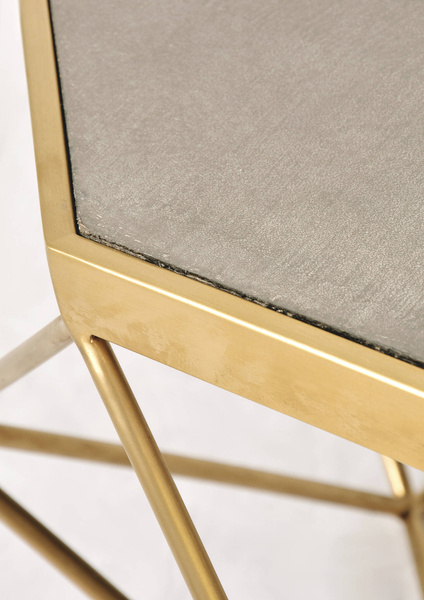 Glamour GL1714 Stolik kawowy złoty ze stali