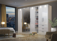 Optima Szafa 1-drzwiowa z Lustrem Biały / Lustro