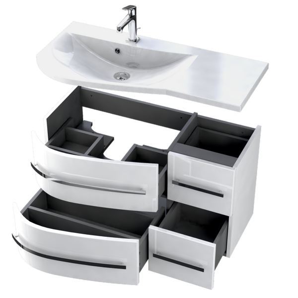 Oristo Umywalka meblowa 90 cm OPAL prawa