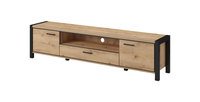 Aktiv Komoda RTV 2D1S Dąb Taurus / Czarne Nogi