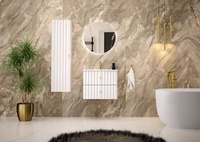 AQUA-02 - Szafka z Umywalką 2S 60cm Biały Mat Zestaw-3