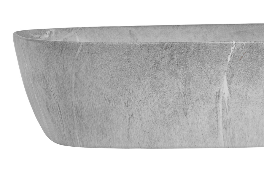 Umywalka nablatowa ceramiczna ANNA MH1 Mat Szara