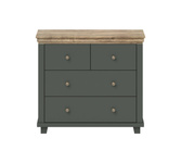 Evora S Komoda 4 Szuflady Zielony / Dąb Lefkas