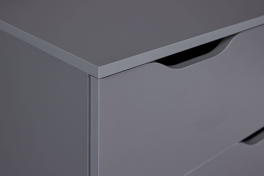 Komoda Silenzia 2S4S szara grafitowa