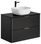 Szafka pod umywalkę 80 cm ADEL BLACK