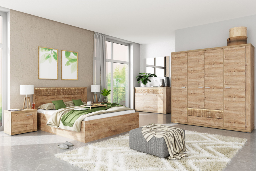 NATURAL-3 - Szafa 4D2S Ribbeck