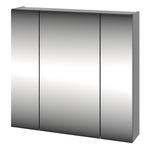 LUSTRO-02 - Szafka Wisząca z Lustrem 3D 80cm Czarny Mat