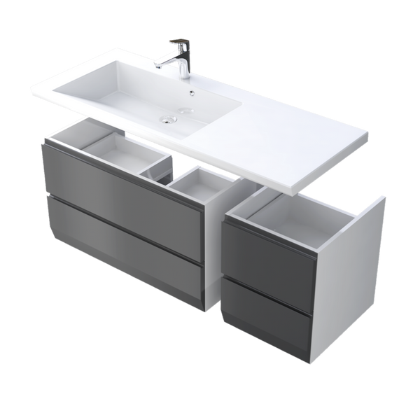 Oristo Szafka pod umywalkę 85 cm BRYLANT biała