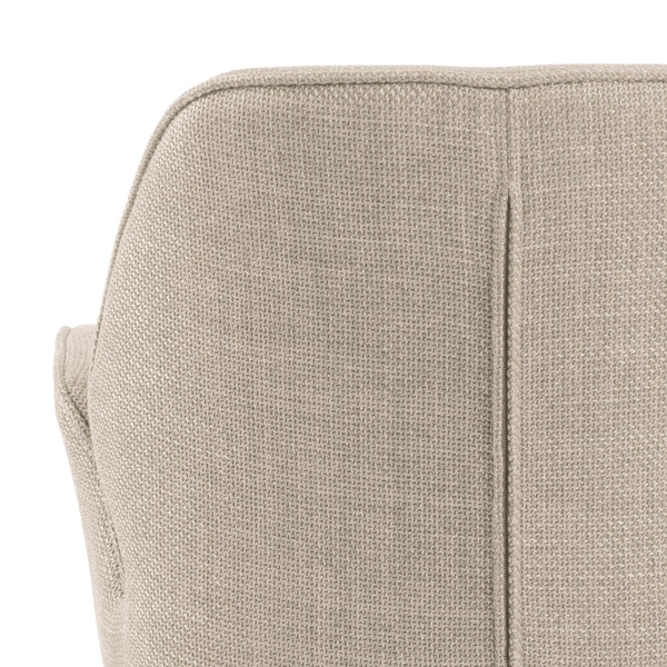 Aura beżowe krzesło z podłokietnikiem