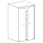 MEDIOLAN-1 - Szafa 2-drzwiowa Hikora