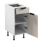 Szafka Kuchenna Dolna 1S1S Sorento D40S1 P/L Biały Mat Beżowy Mat