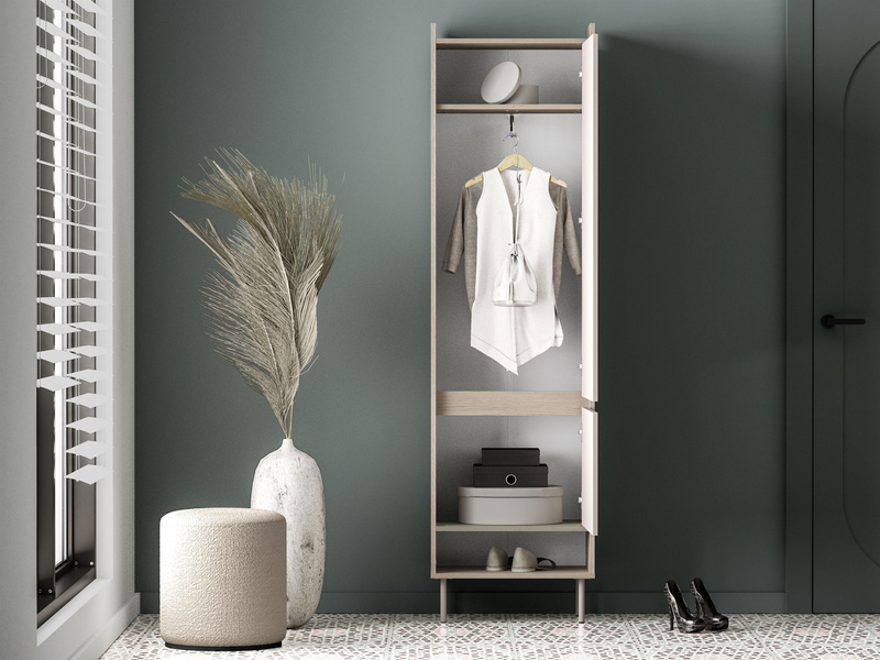 Szafa 2-drzwiowa VOCO 01 Cashmere Dąb Cremona Terracotta