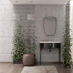 Oristo Szafka pod umywalkę 82 cm 1S LOUIS granatowa mat