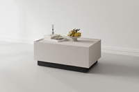 Eko - Stolik Kawowy Rozsuwany Kaszmir Czarny Onyx