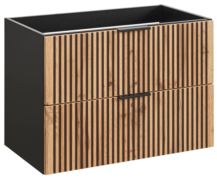 Szafka pod umywalkę 80 cm Xilo Black Wotan