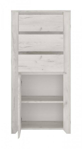 Angel TYP-35 - Komoda 1D-3S Dąb White Craft