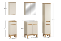 Zestaw Mebli Łazienkowych 60 cm z Umywalką Meblową Bali Cashmere