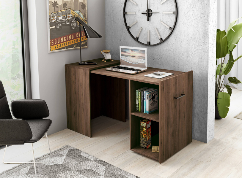 Smart – Biurko Rozsuwane Orzech Okapi