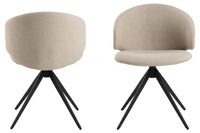 Actona Krzesło Do Jadalni Tapicerowane Ella Beżowe