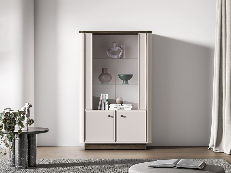 Witryna 4-drzwiowa VILAVIO 02 Dąb Windmill Dark Cashmere