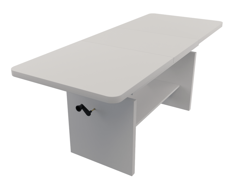 JANEK - Ławostół Ława Rozkładana Stolik Kawowy Biel Alpejska