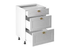 Szafka Kuchenna Dolna 3 Szuflady Linea White D60S3 Biały mat