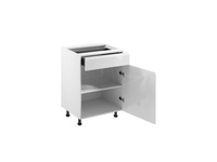 Szafka Kuchenna Dolna 1D1S D60S1 Aspen White Biały Połysk