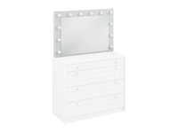 Rel LS - Lustro z Oświetleniem LED Biały Platynowy Mat