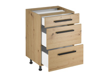 Szafka Kuchenna Dolna 3 Szuflady D60S3 Uchwyt Klasyczny Langen Artisan