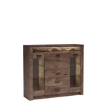 INDIANAPOLIS-8 - Witryna z Barkiem 3D3S Jesion Ciemny